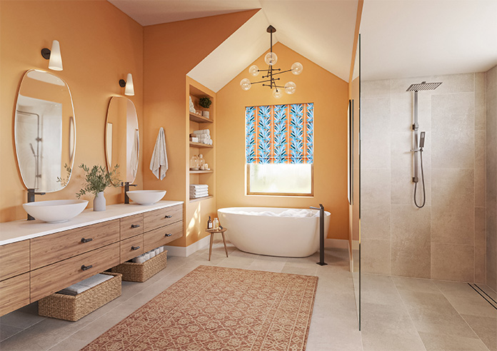 Miami, Blue - Twist&Fit Roman Blind - Image 6